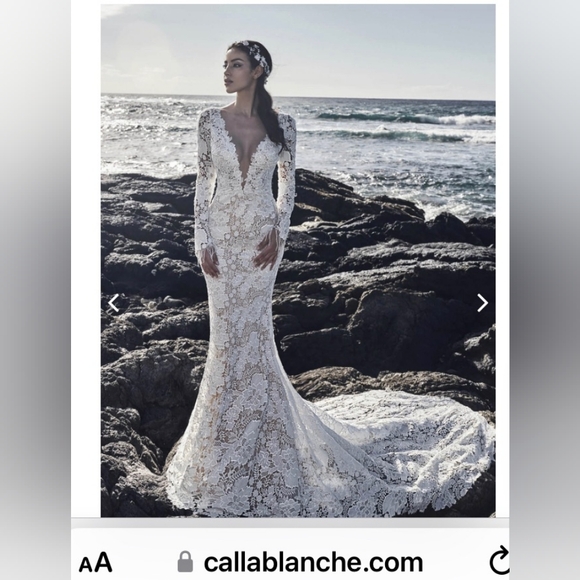 Calla Blanche Chen size 6, Ivory/Light Nude/Skin in color - Picture 6 of 6